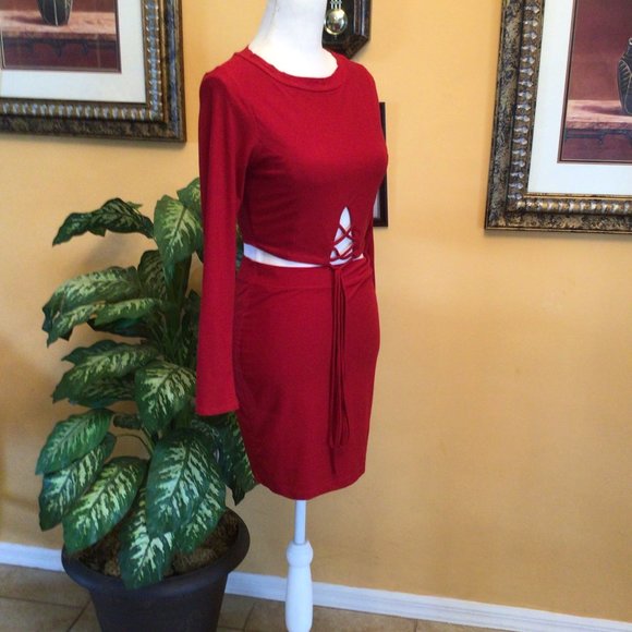 Co-Digo Crop Top Skirt Set - Picture 6 of 7